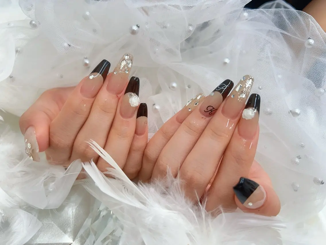 ネイル フレンチネイル ハンドネイル bijou nailsのネイルデザイン