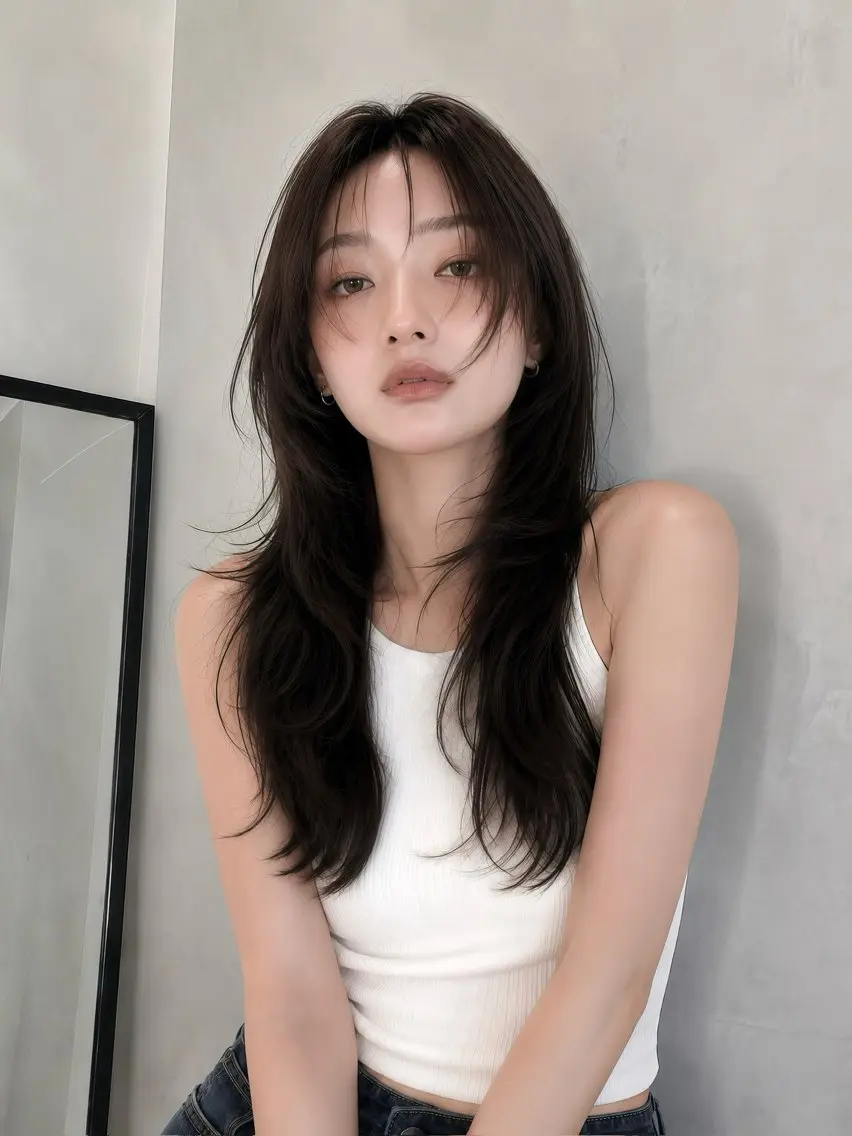 セミロング カラー カット ヘアカラー トリートメント 鈴木 一貴のヘアスタイル