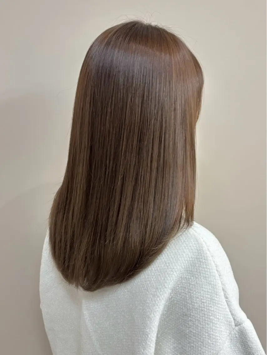 カラー ブラウンカラー ヘアカラー 藤野 胡桃のヘアスタイル