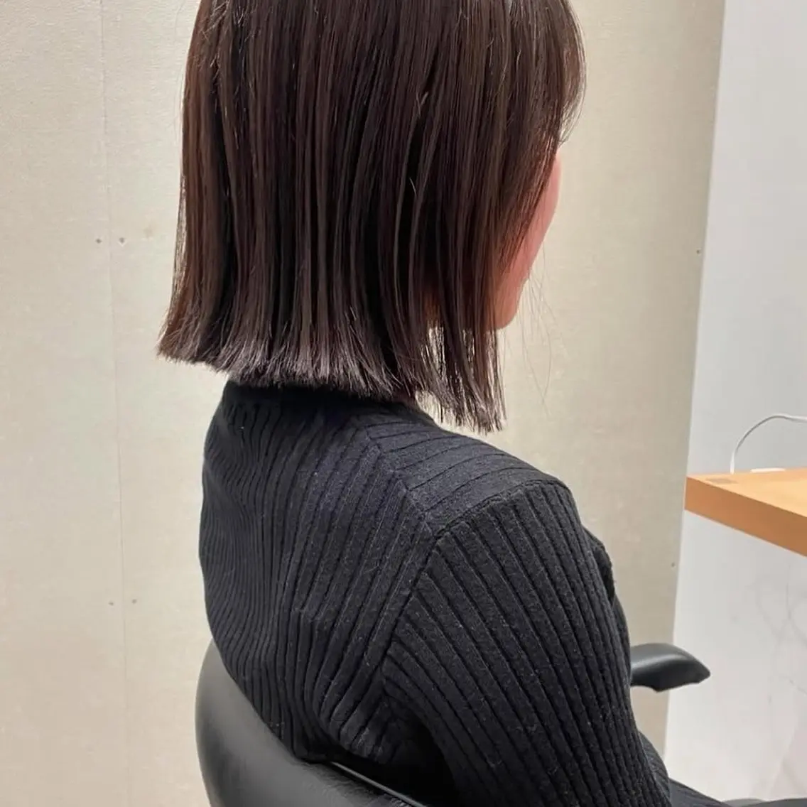 ミディアム カラー カット 小坂 郁美のヘアスタイル