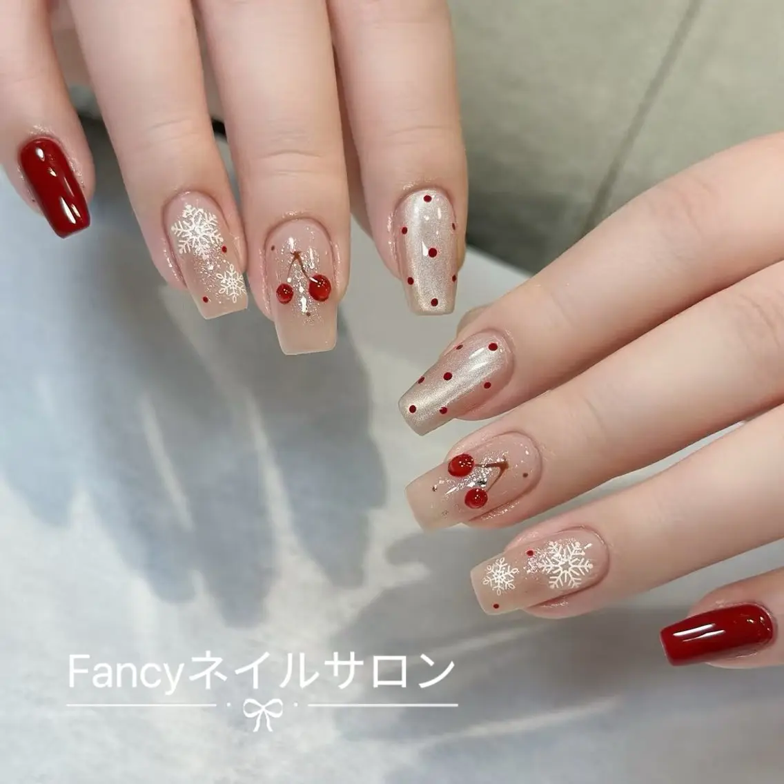 ネイル チークネイル フットネイル グラデーション 韓国ネイル ニュアンスネイル Fancyネイル サロン練馬店のネイルデザイン