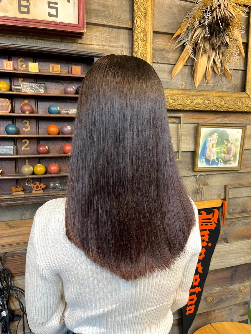 ロング カラー ヘアカラー 川崎 かなでのヘアスタイル