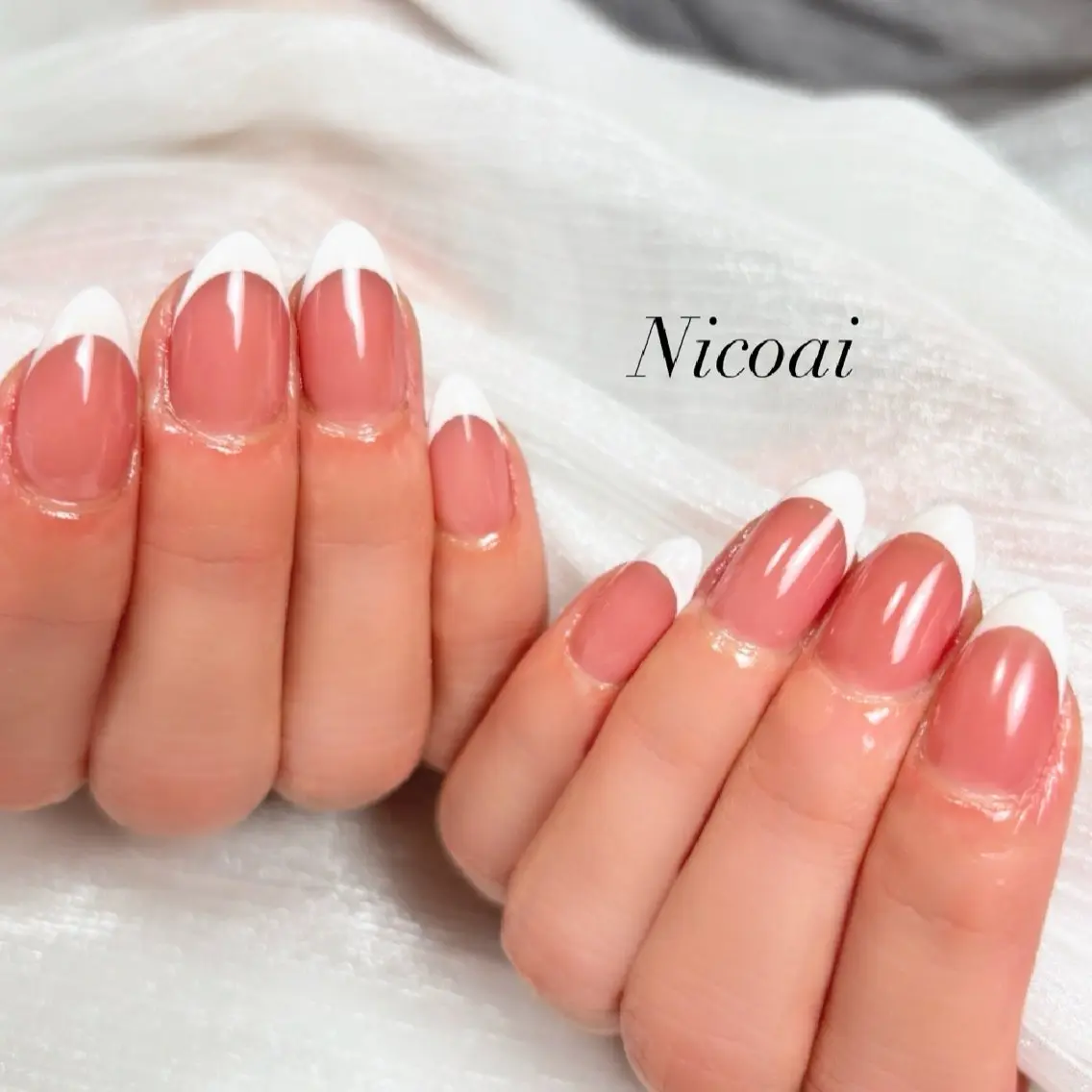 ネイル フレンチネイル NailSalon Nicoaiのネイルデザイン