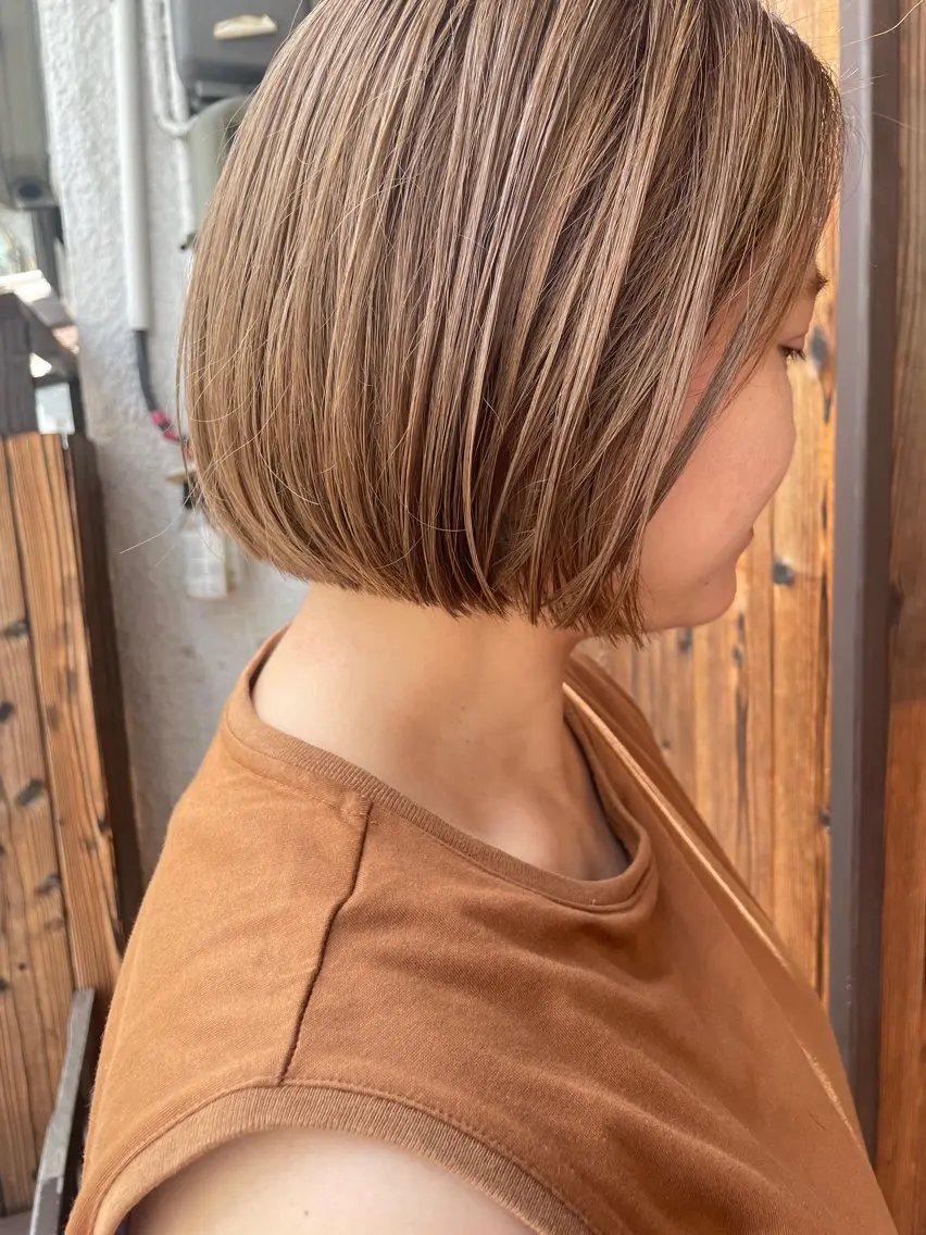 ショート カット ヘアカラー トリートメント ayane⭐️ボブ・ ショート・パーマのヘアスタイル