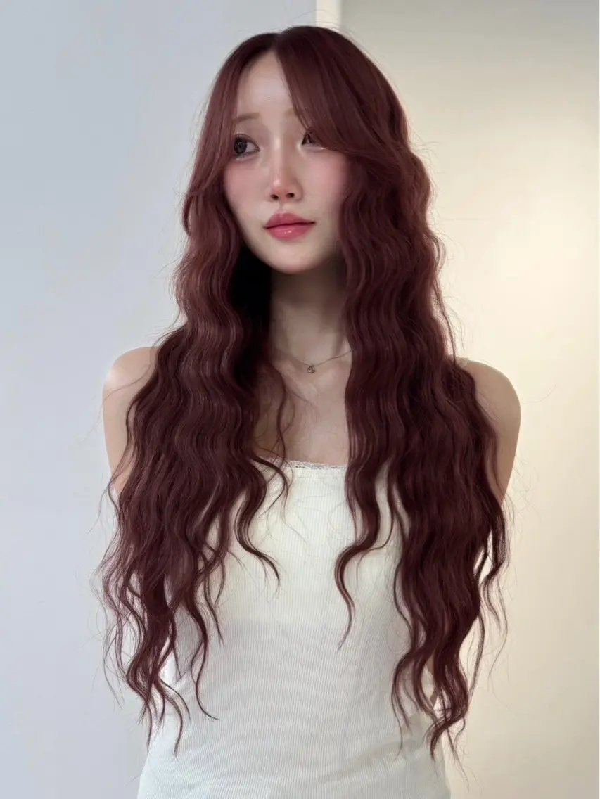 ロング カラー カット ヘアカラー トリートメント ヘアセット Rita/髪質改善/ ブリーチなしWカラーのヘアスタイル