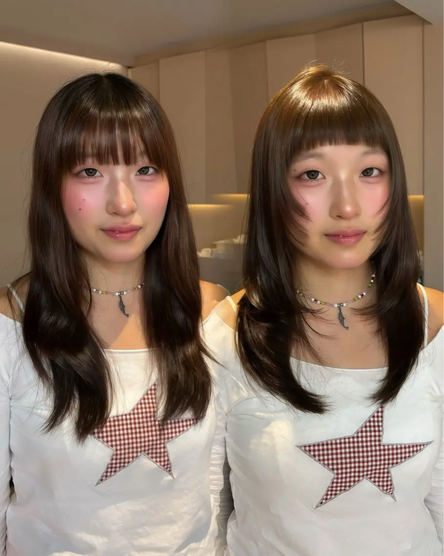 ロング カラー カット ヘアカラー トリートメント ヘッドスパ ヘアセット 似合わせレイヤー✨️ RIEのヘアスタイル