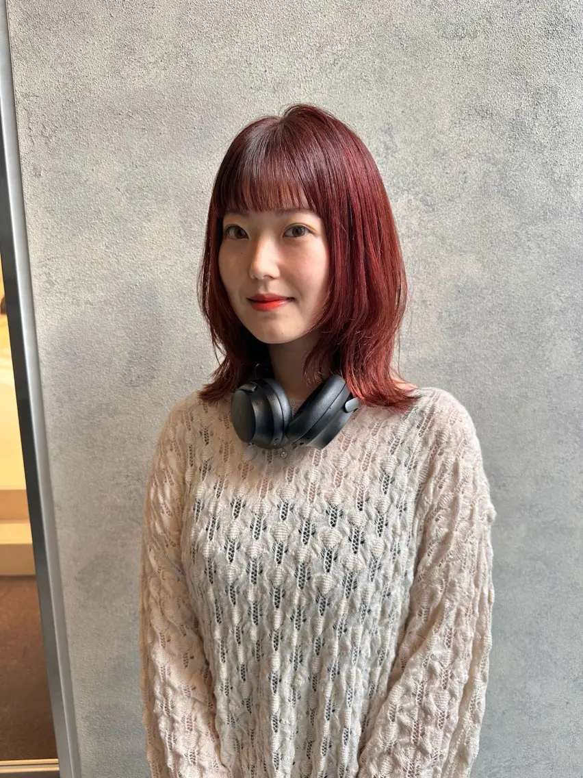 ミディアム カット ヘアカラー トリートメント 半個室サロン🫧 ササキアヤカのヘアスタイル