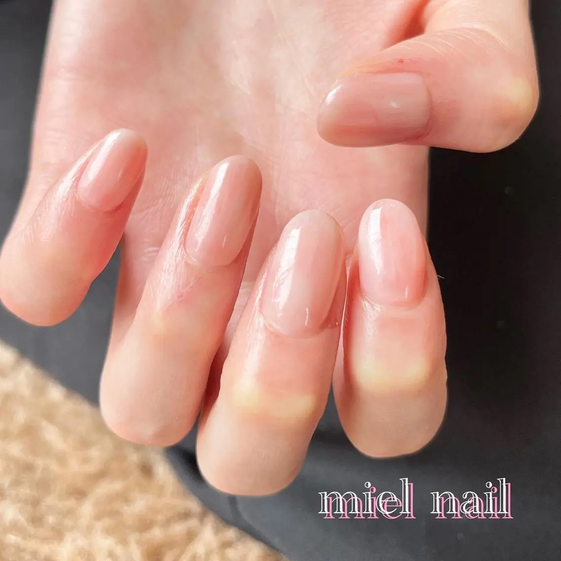 ネイル 大理石ネイル(マーブル) 持ち込み ピンク 春ネイル ハンドネイル miel nailのネイルデザイン