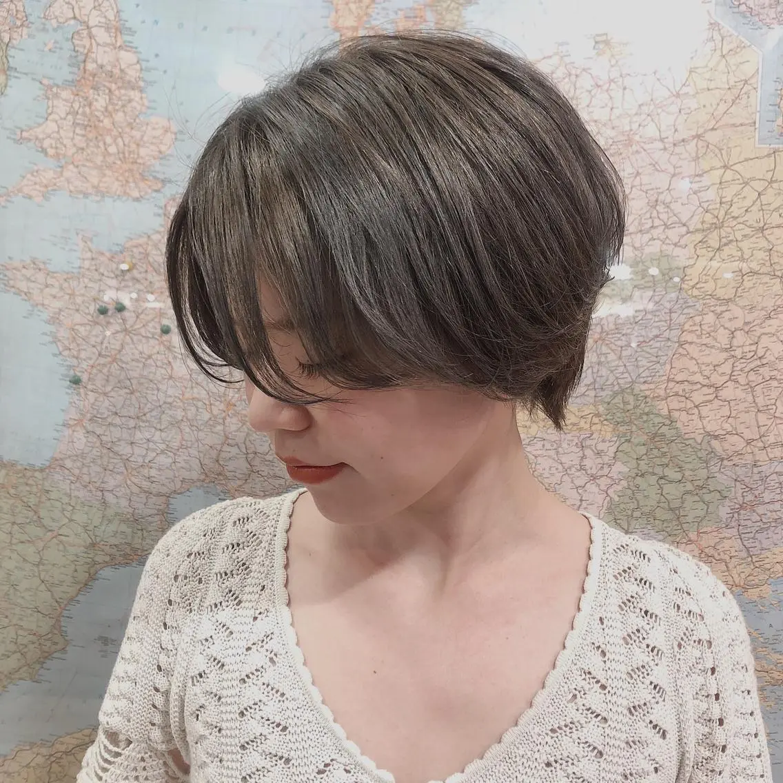 ショート カラー ヘアアレンジ カット トリートメント stylist 🌸 kana.のヘアスタイル