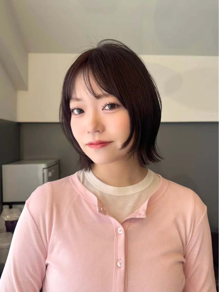 ショート カラー ヘアカラー 🫧艶カラー/ダブル カラー♡/桜🌸のヘアスタイル