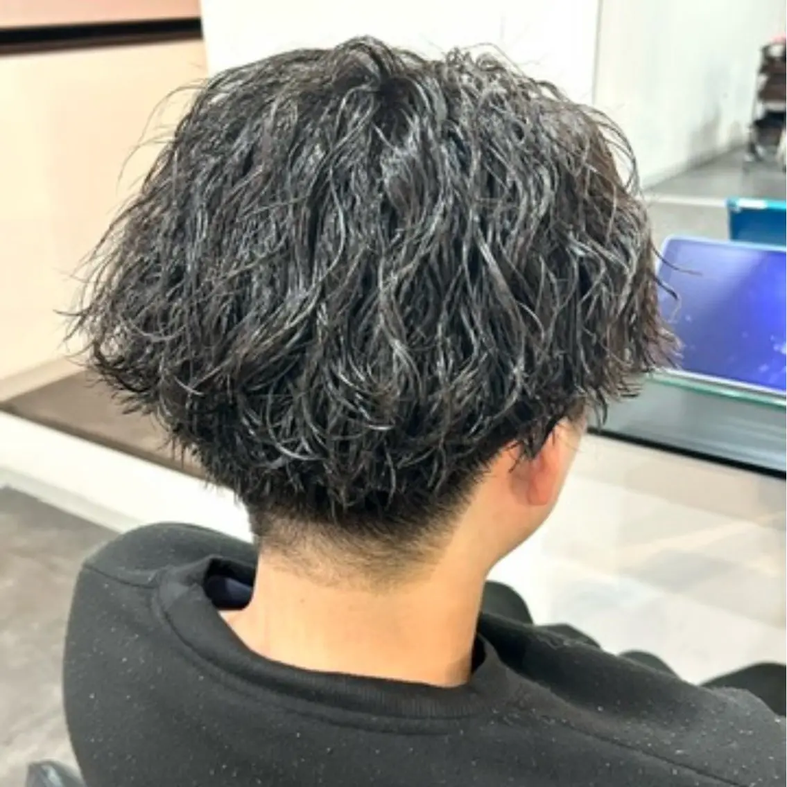 カット➕ナチュラルパーマ メンズのみの写真