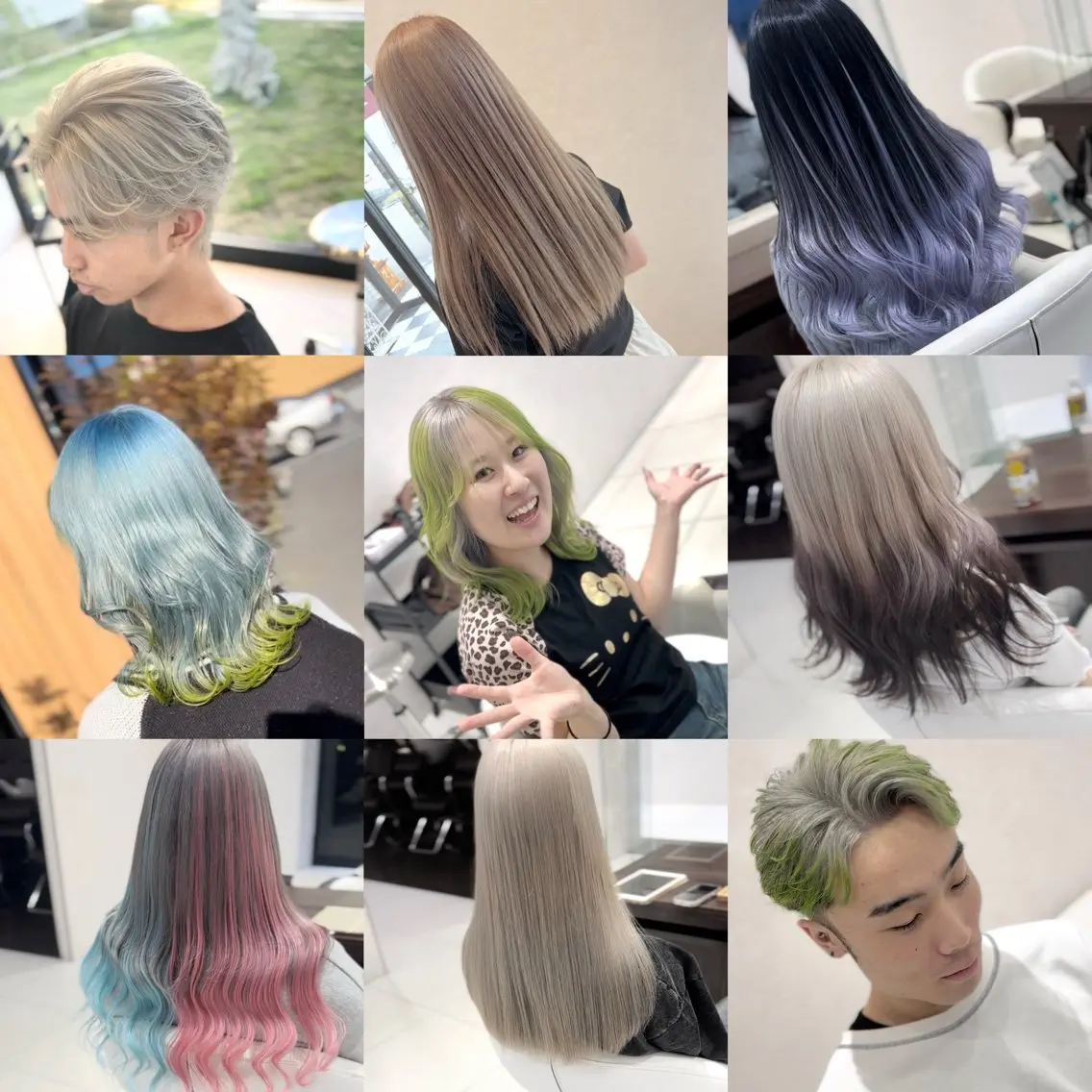 カラー ブリーチ 透明感カラー ハイトーンカラー earth甲府昭和店 東 允のヘアスタイル