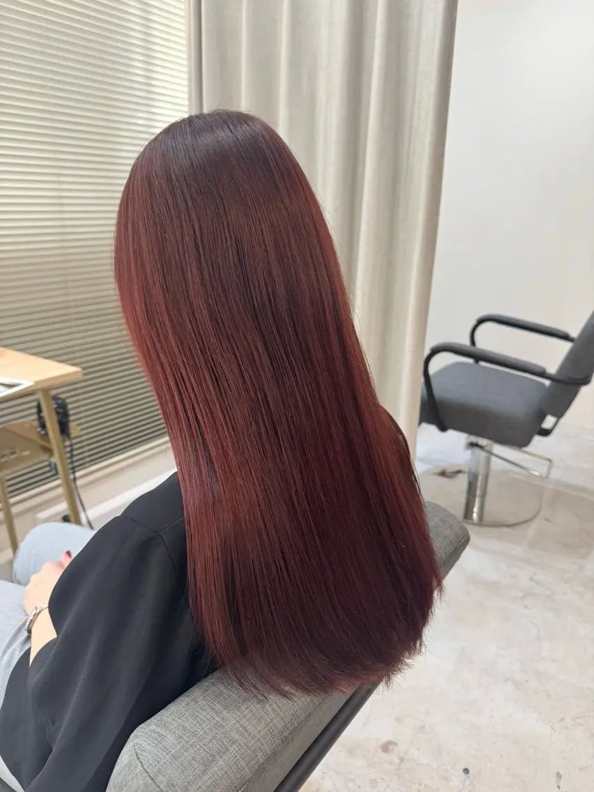 セミロング 艶髪カラー😊 西久保光✂️のヘアスタイル