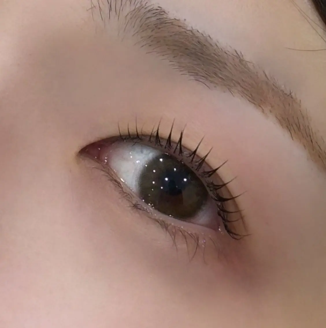 マツエク・マツパ 束感まつ毛 フラットラッシュ 韓国風マツエク ナチュラル パリジェンヌラッシュリフト 🫧かいり🌷韓国 まつ毛🪽天王寺のヘアスタイル