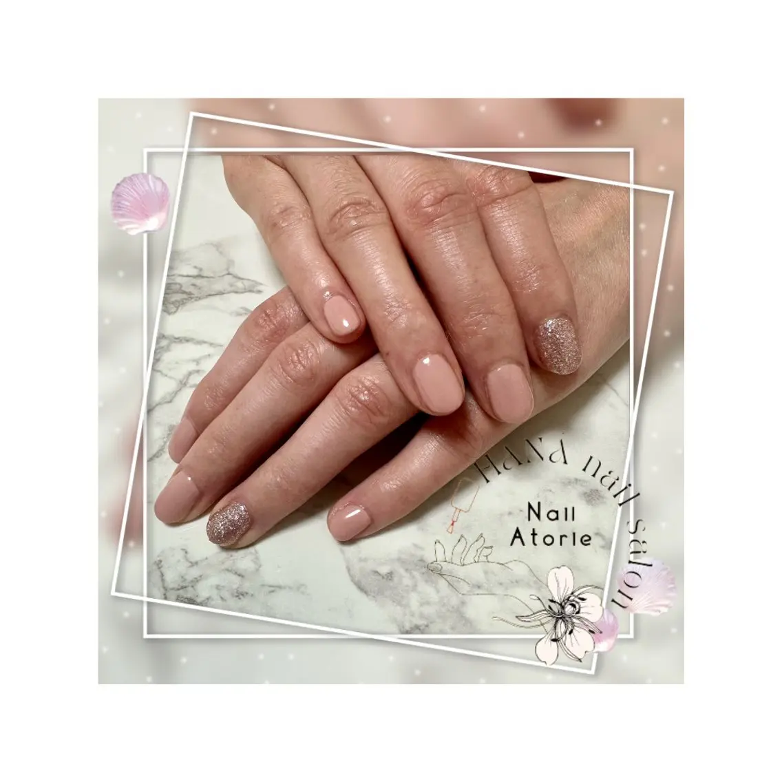 ネイル ワンカラーネイル シンプルネイル ハンドネイル HaNA nail salonのネイルデザイン