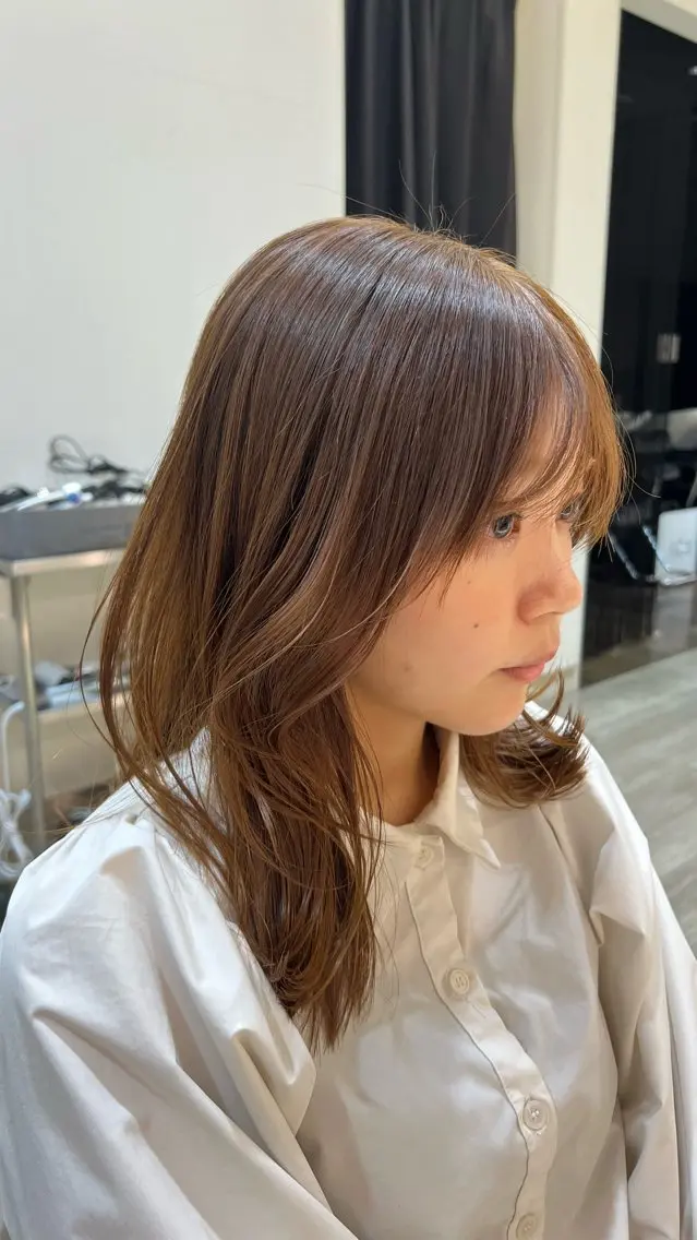 ミディアム 近藤 羽南のヘアスタイル