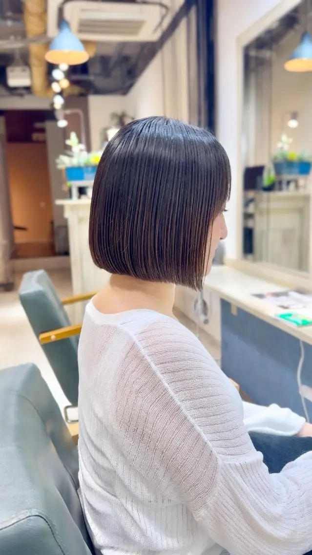 ショート ボブ 坂 直樹のヘアスタイル