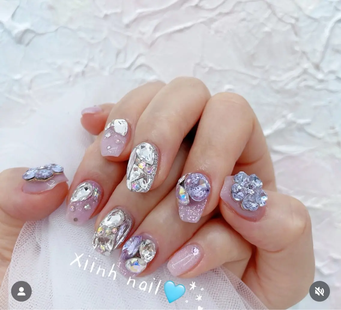 ネイル ブラウン チークネイル 桜ネイル 長さ出し フットネイル ハンドネイル XIINH NAIL SALONのネイルデザイン