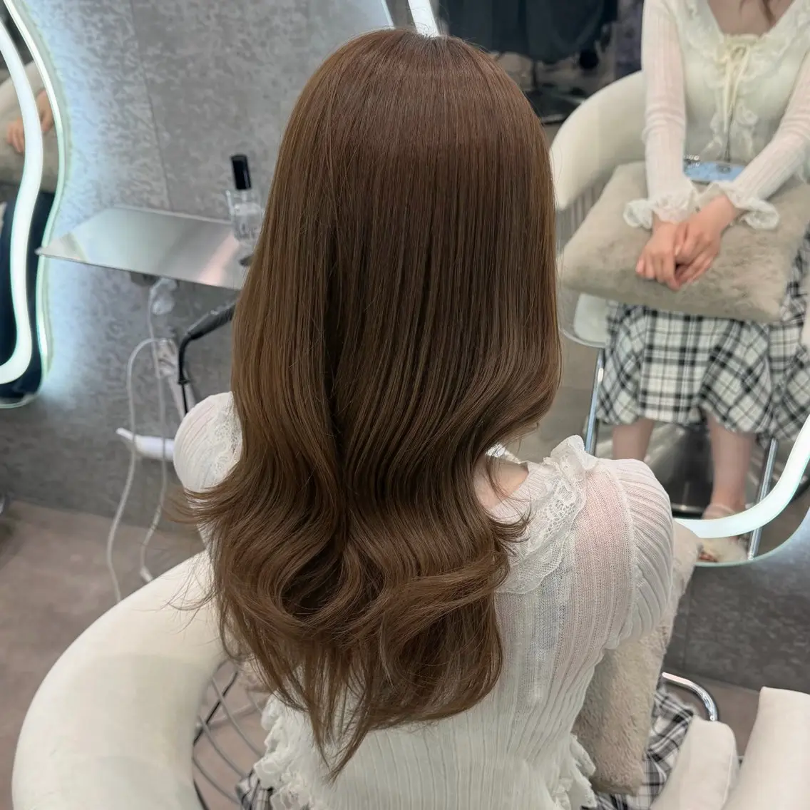 セミロング カラー ヘアアレンジ カット ヘアカラー トリートメント ブリーチなしW🎀 髪質改善/はのんのヘアスタイル