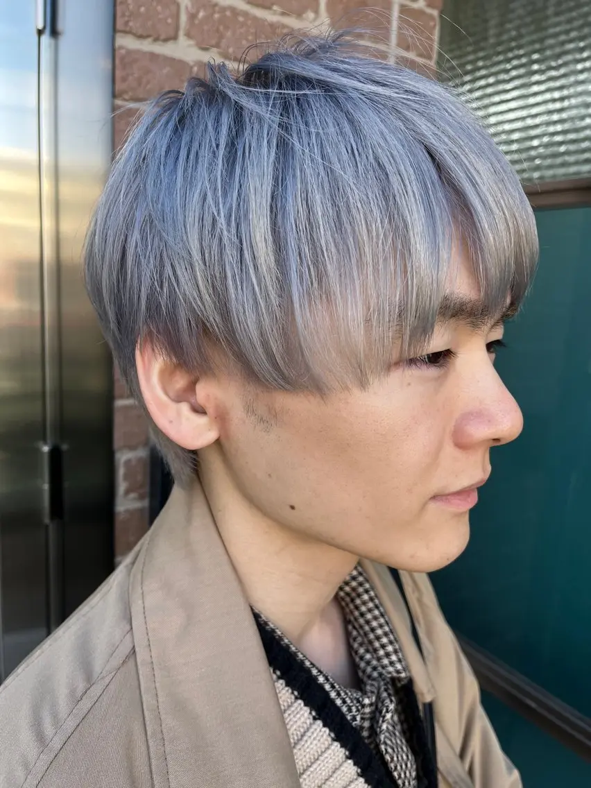 ショート カラー メンズ 久木原 ゆりのヘアスタイル