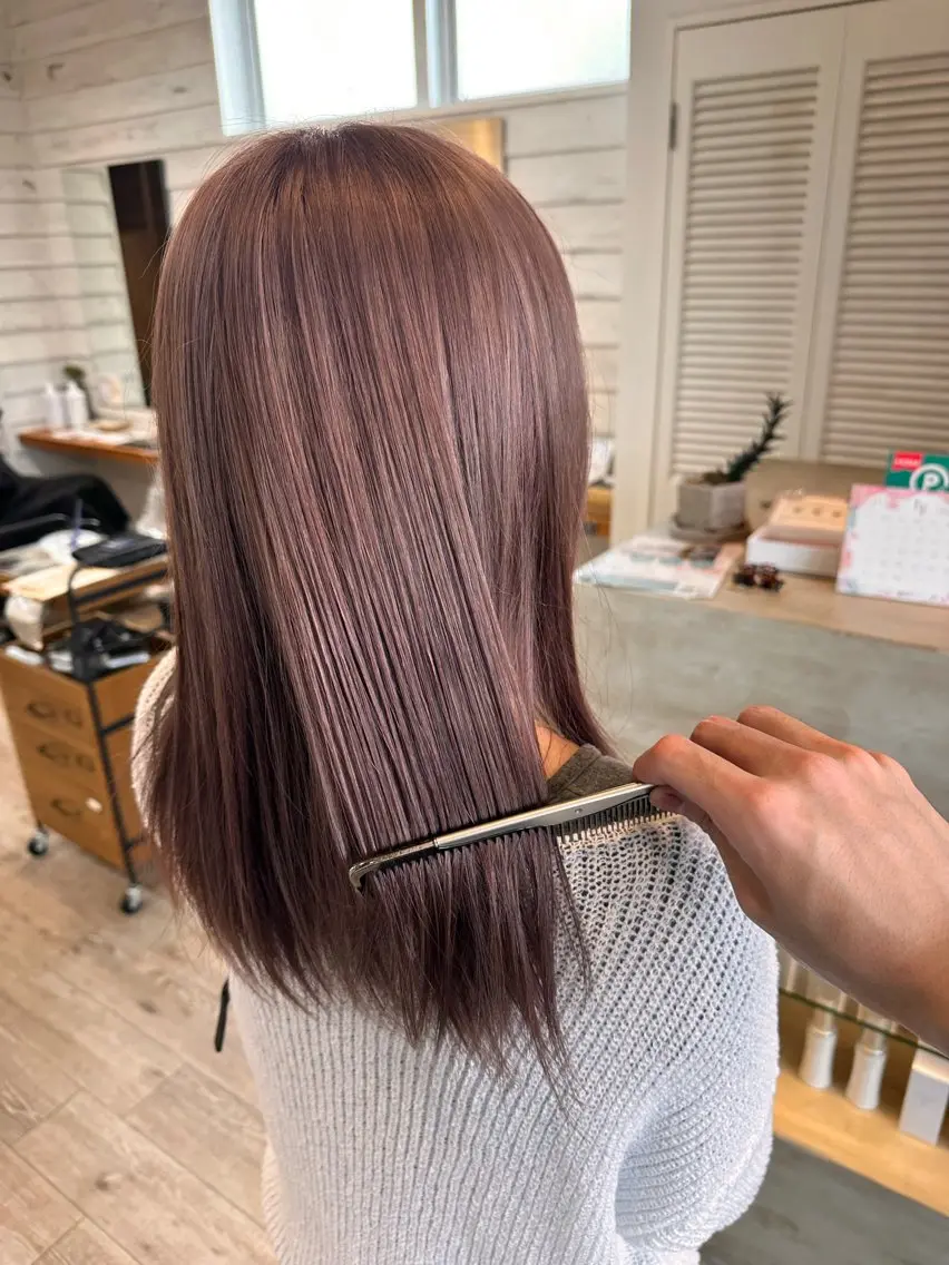 セミロング ヘアカラー 下島 優人のヘアスタイル