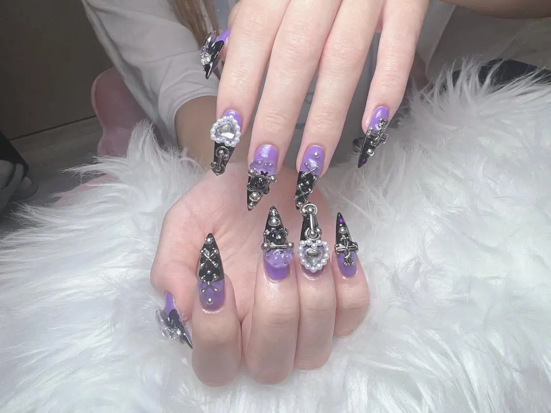 ネイル 韓国ネイル 水色 マグネットネイル ニュアンスネイル オフィスネイル ハンドネイル Hana Rose Nailのネイルデザイン
