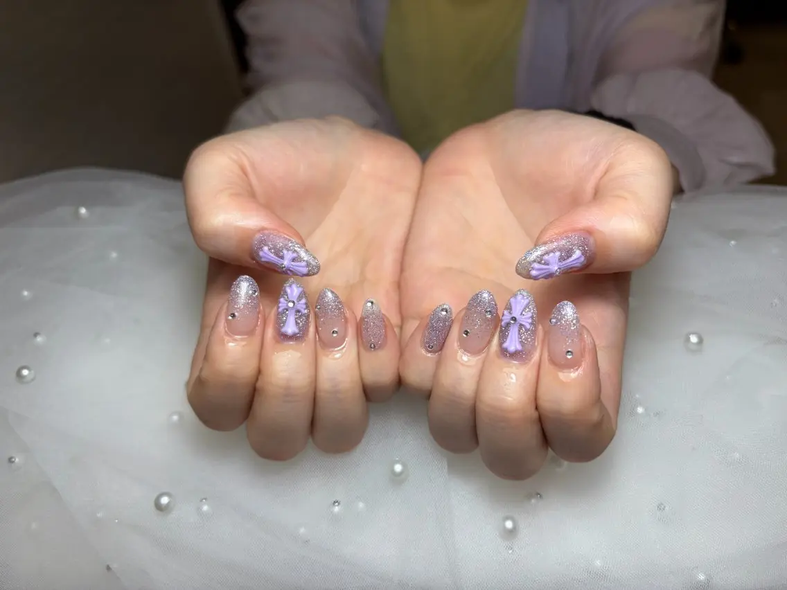 ネイル ハンドネイル 🎀 アネラ しま  🎀のネイルデザイン