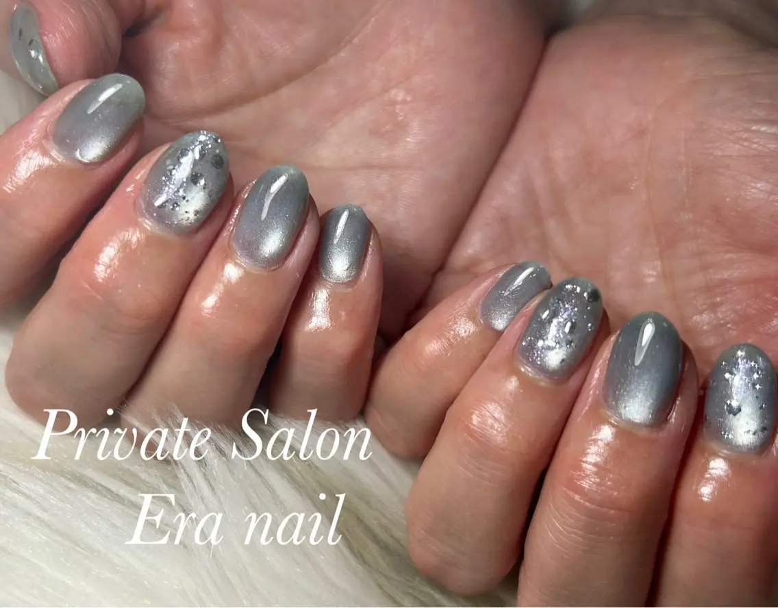 ネイル マグネットネイル ハンドネイル Era nailのネイルデザイン