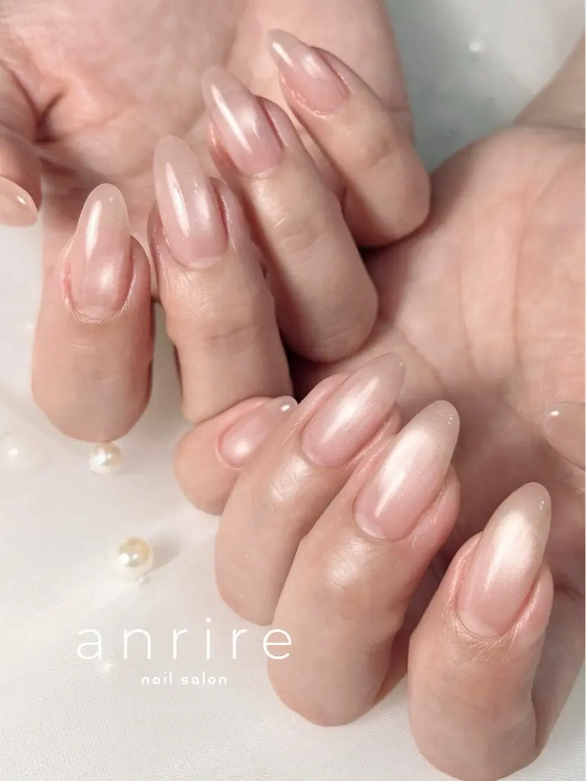 ネイル マグネットネイル シンプルネイル 春ネイル ハンドネイル nailsalon anrireのネイルデザイン