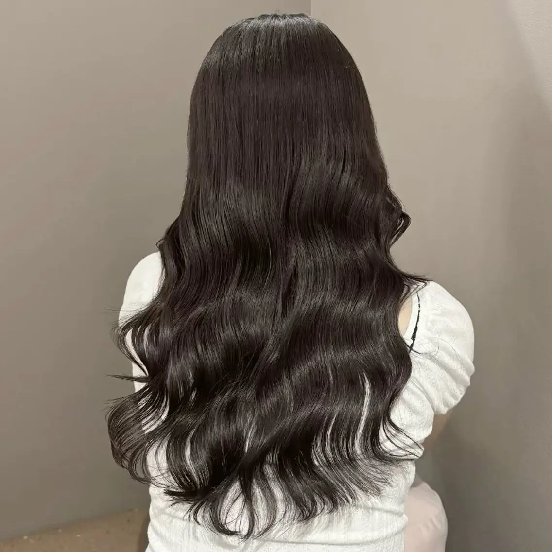 セミロング カラー グレージュ🐰透明感 カラー🫧akihoのヘアスタイル
