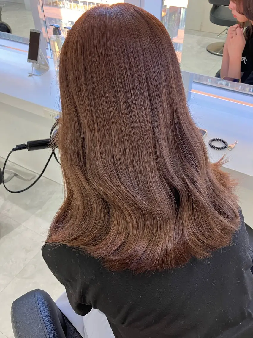 ロング カラー ヘアアレンジ 💓色落ちまで綺麗な 垢抜けカラー💓のヘアスタイル