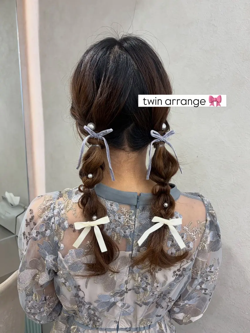 ヘアアレンジ 結婚式・ブライダル monaヘアアレンジ 🎀/お呼ばれのヘアスタイル