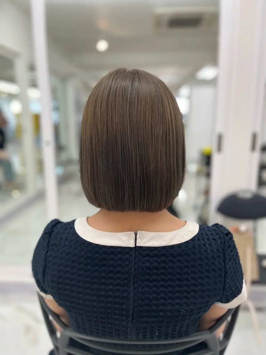 ショート 縮毛矯正/透明感 カラーasumi🫧のヘアスタイル