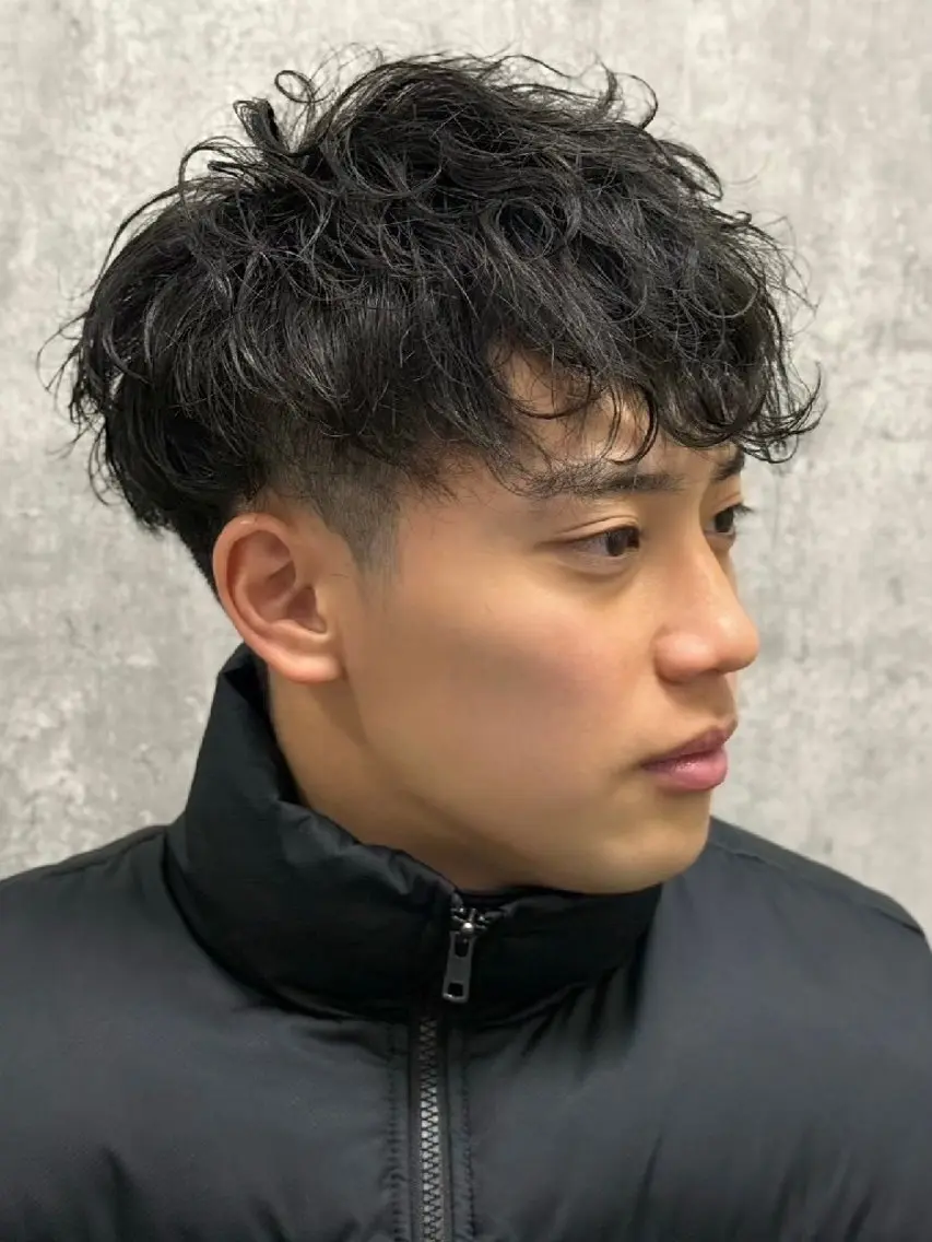 ショート パーマ メンズ 森本⚠️注意事項 ⚠️お読み下さい⚠️のヘアスタイル