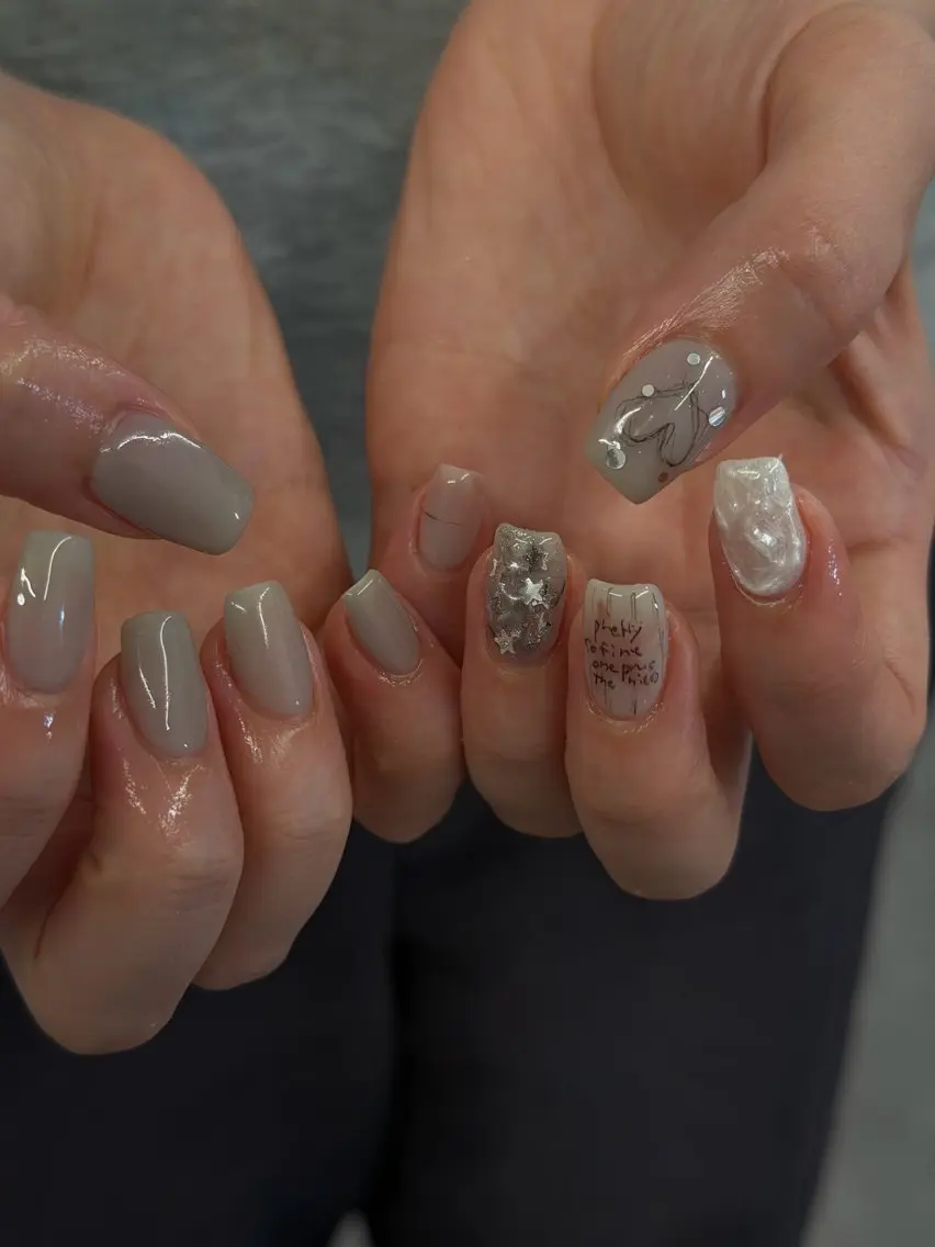 ネイル ジェルネイル マグネットネイル ニュアンスネイル ワンカラーネイル パラジェル ハンドネイル ハンドケア Bana_ Nailのネイルデザイン