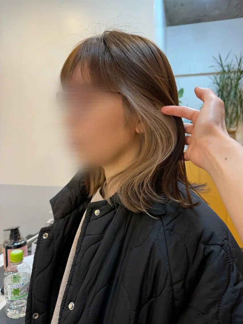インナーカラー+オンカラーの写真