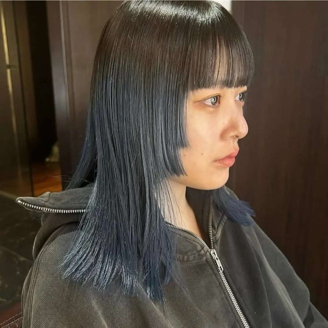 セミロング カラー カット ヘアカラー トリートメント 【nui 茨木】 清水優のヘアスタイル