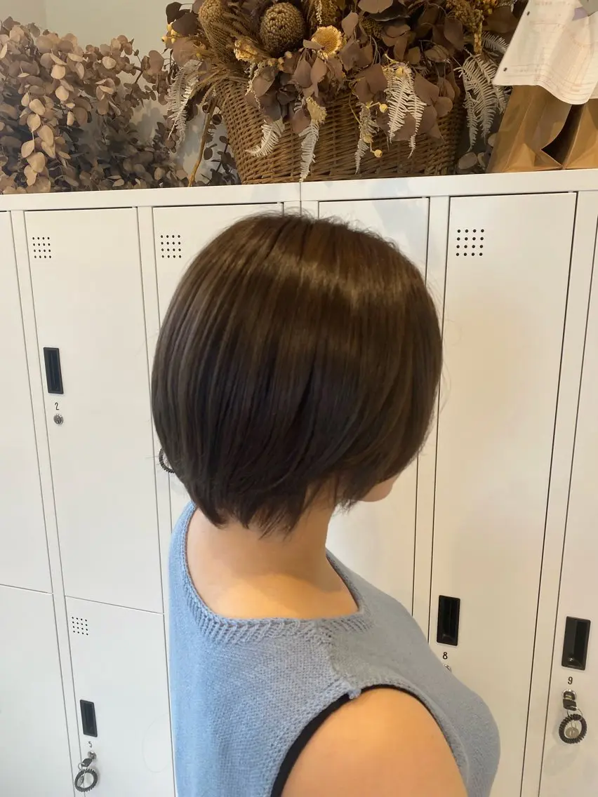 ショート トリートメント さくらこ/オリーブ カラー/カラーモデルのヘアスタイル