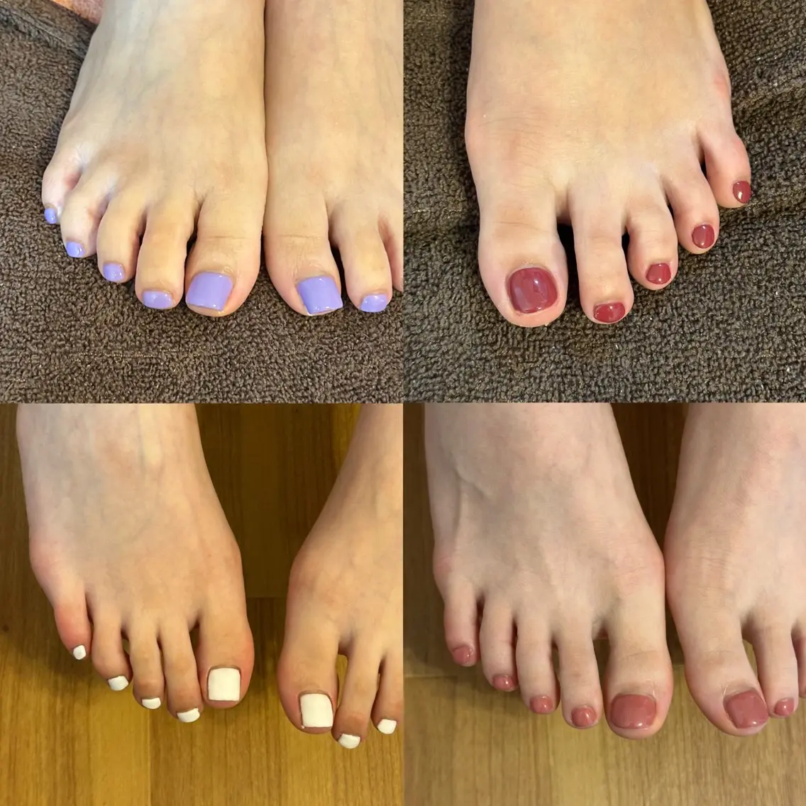 ネイル ワンカラーネイル フットネイル Nail salon 724 ようきのネイルデザイン