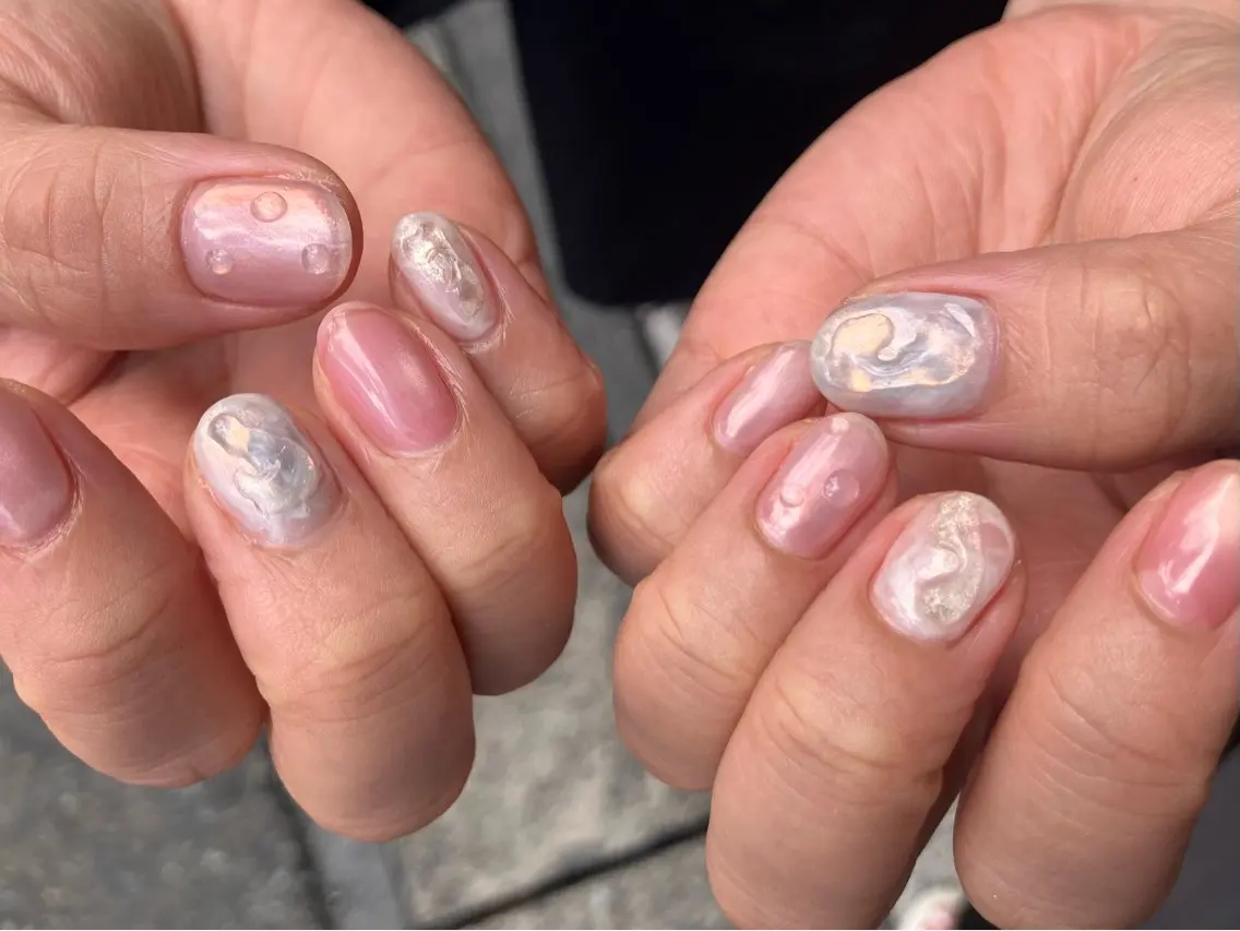 ネイル ぷっくりネイル ハンドネイル Noa新越谷 Makikoのネイルデザイン
