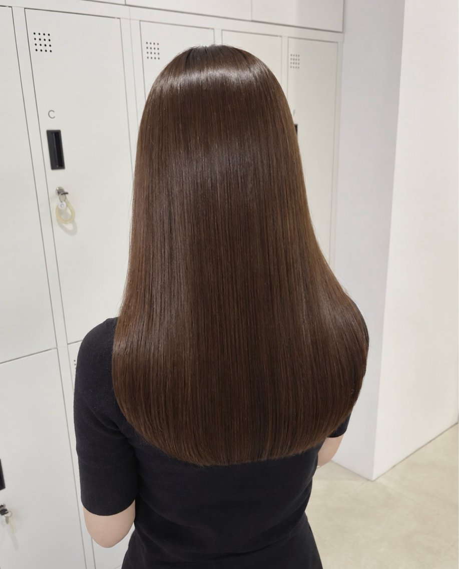 ロング カット ヘアカラー トリートメント ヘッドスパ ヘアセット Senri 艶髪/髪質改善カラーのヘアスタイル