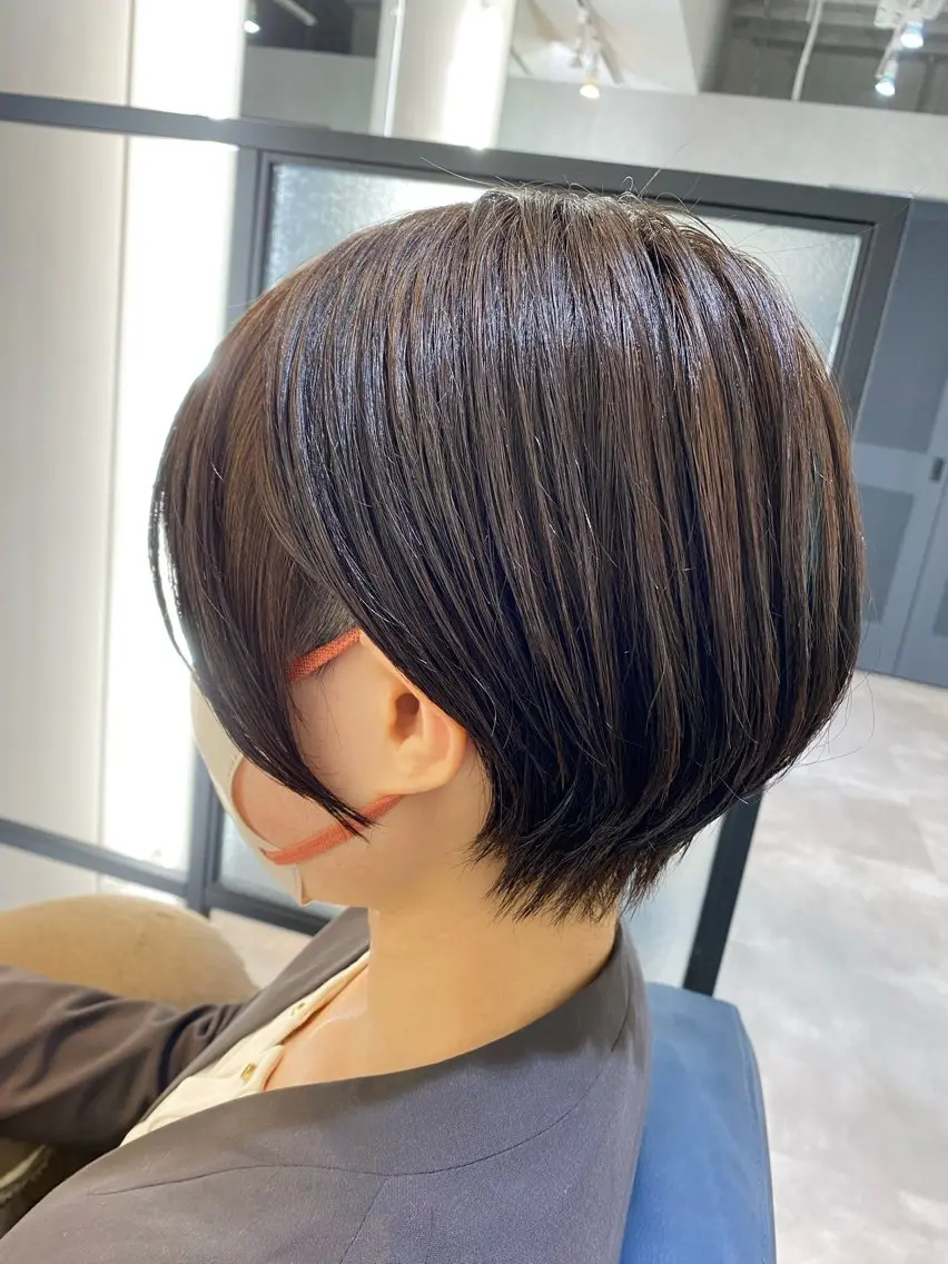 ショート ✨似合わせボブ✨ 縮毛矯正のヘアスタイル