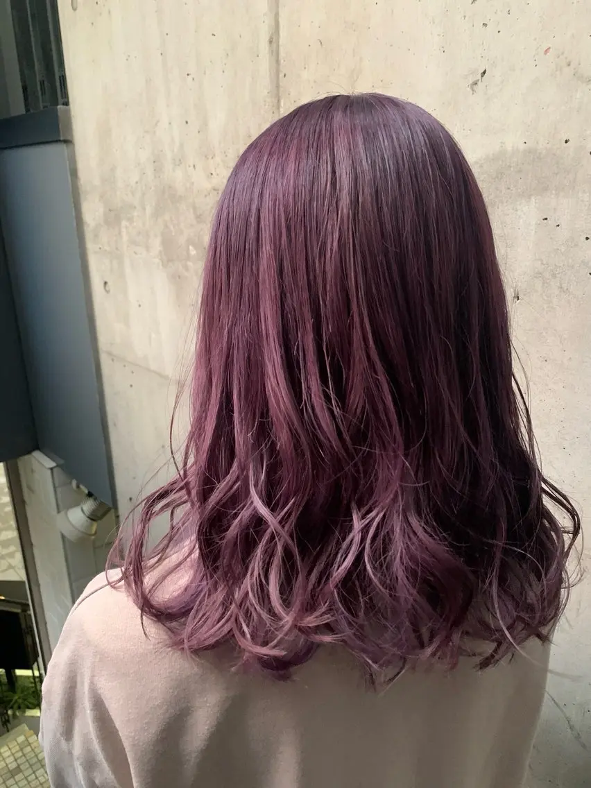 セミロング カラー カット ヘアカラー トリートメント 花木 志穂のヘアスタイル