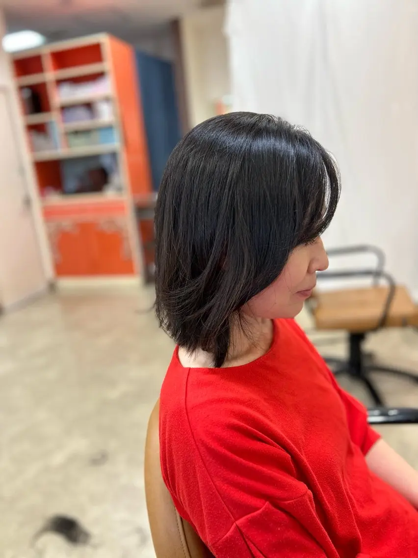 ミディアム 水田 誠貴のヘアスタイル
