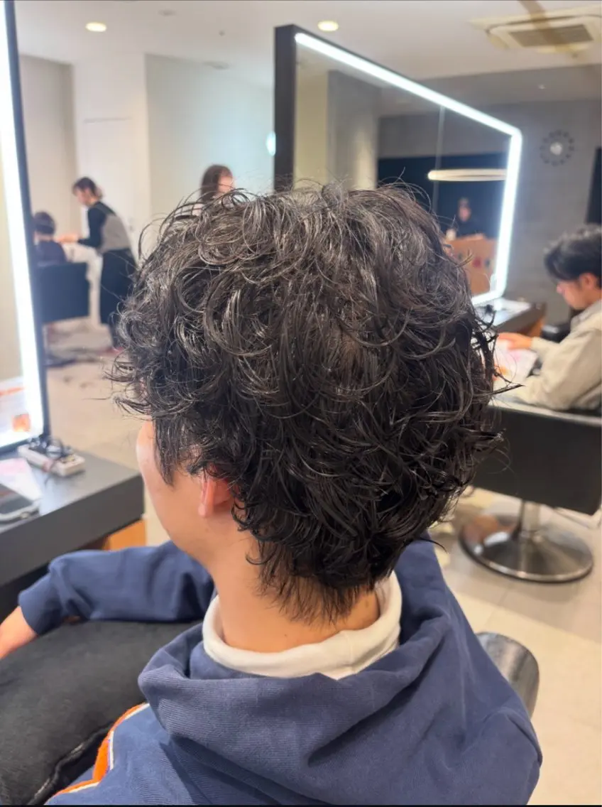 ショート メンズ パーマ KOUYU(ému) 伏見/カラーモデルのヘアスタイル