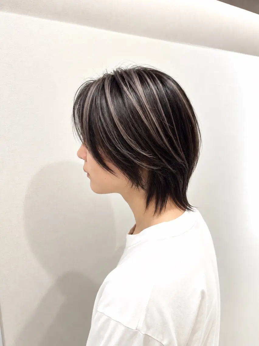 ミディアム メンズ ヘアカラー トリートメント 川村 夏のヘアスタイル