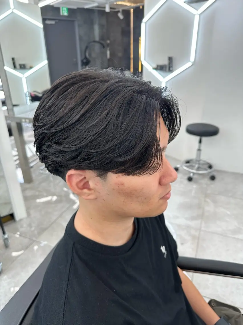 パーマ メンズ カット パーマ 💎メンズカット ／フェザー／細野💎のヘアスタイル