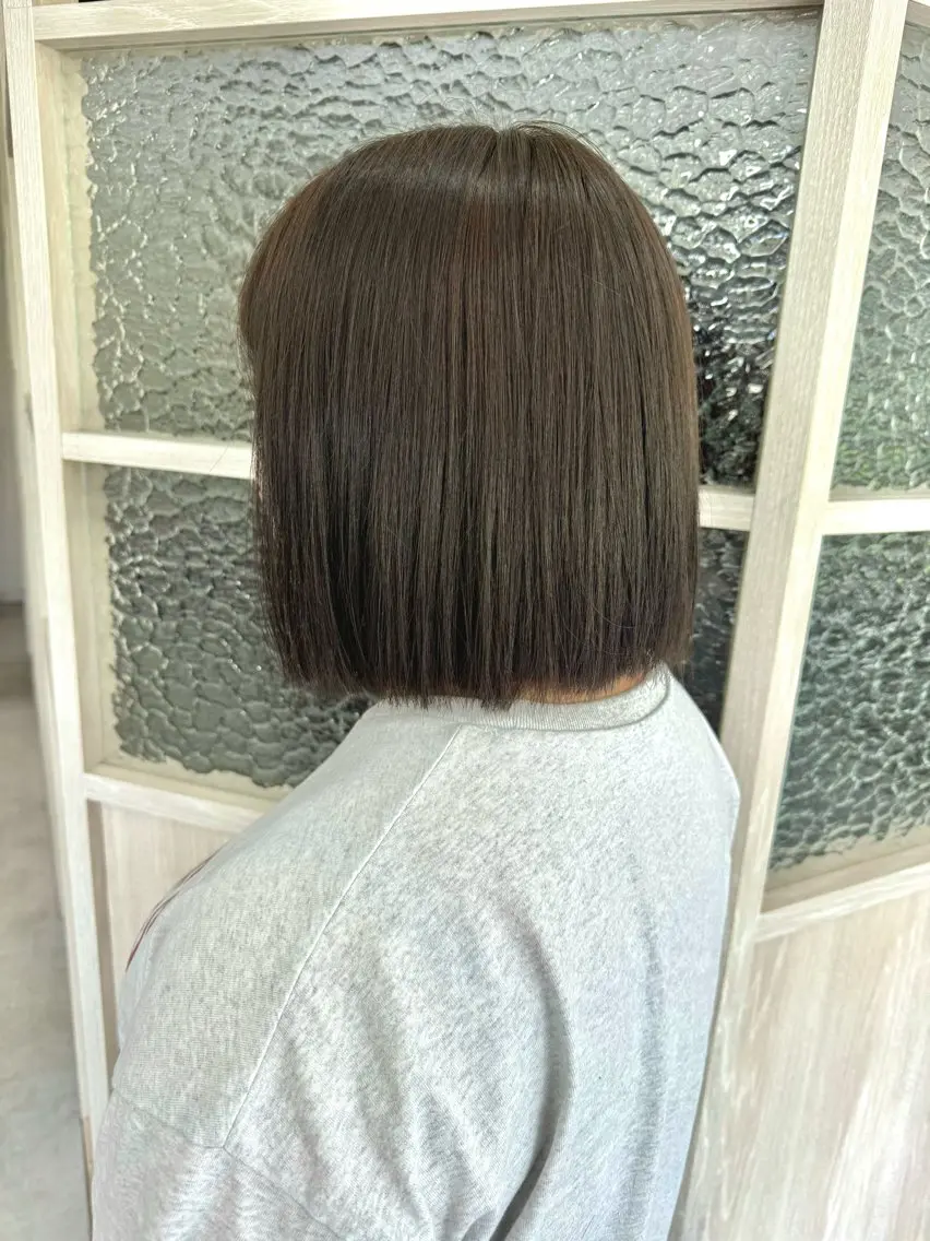 ミディアム カラー ブリーチなしwカラー /艶カラー/oukaのヘアスタイル