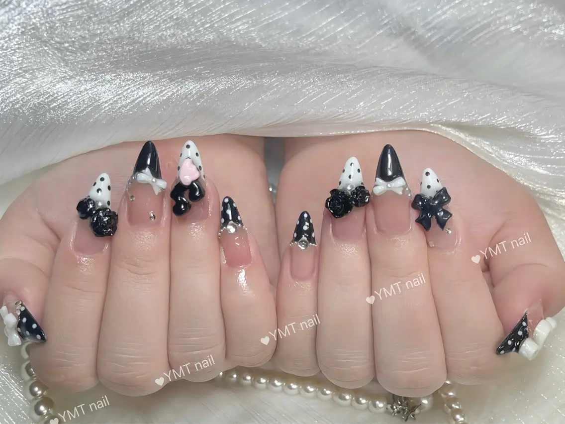 ネイル 長さ出し フットネイル ジェルネイル 韓国ネイル マグネットネイル ハンドネイル YMT. NailStudioのネイルデザイン