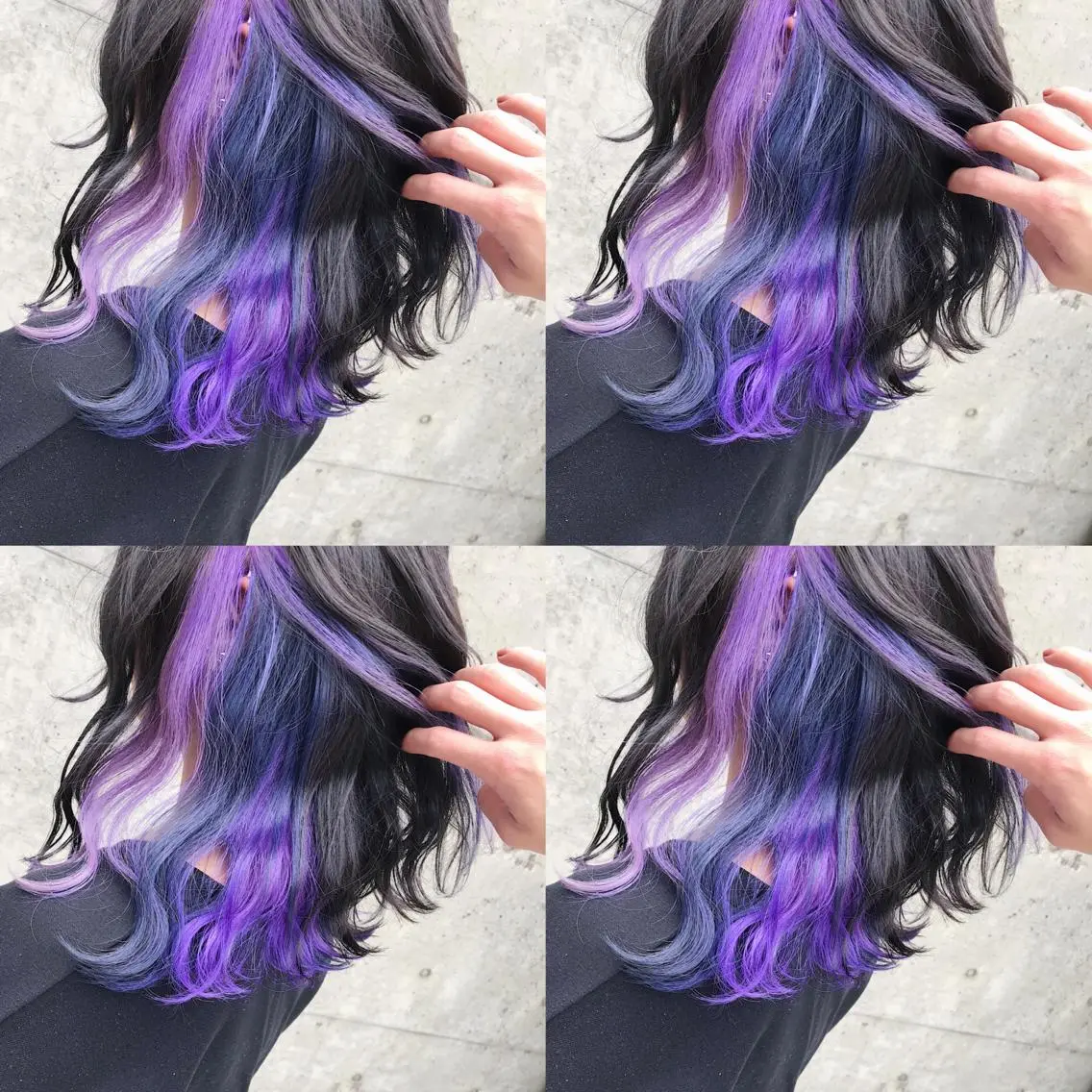 ミディアム カラー ヘアアレンジ ヘアカラー トリートメント TAKUMAブリーチ /デザインカラーのヘアスタイル